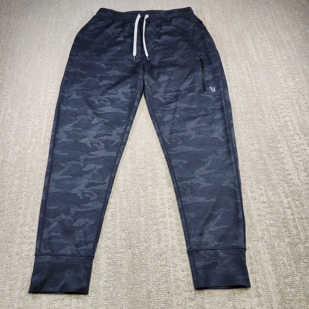 Vuori Sunday Performance Jogger Men Medium Gray Camo Pants Traning Stretch V146